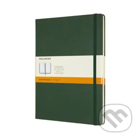 Moleskine - zelený zápisník (veľký, linajkovaný)
