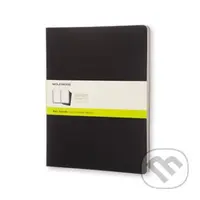 Moleskine - zošity čierne (sada 3 ks) (extra veľké, čisté)