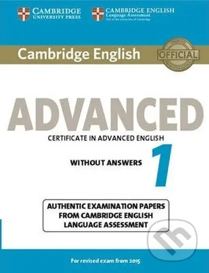 Cambridge English Advanced 1 for Revised Exam from 2015 Student´s Book without Answers - kniha z kategorie Jazykové učebnice a slovníky