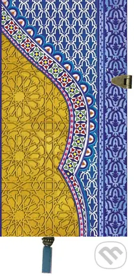 Zápisník Boncahier (úzký zlatomodrá kovová spona)