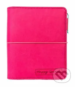 Diář: Růžový/kroužkový S s vyměnitelným kalendáriem