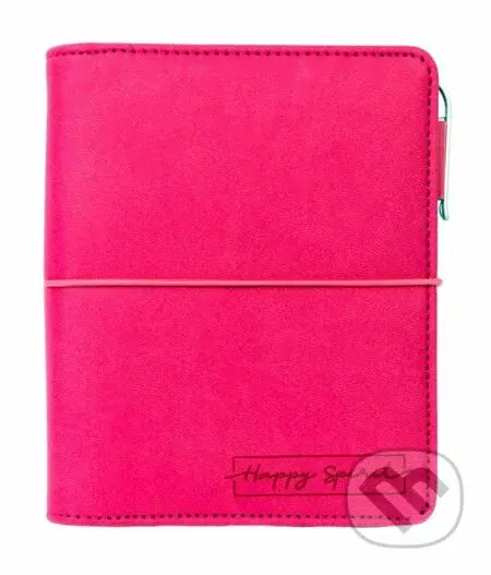 Diář: Růžový/kroužkový S s vyměnitelným kalendáriem