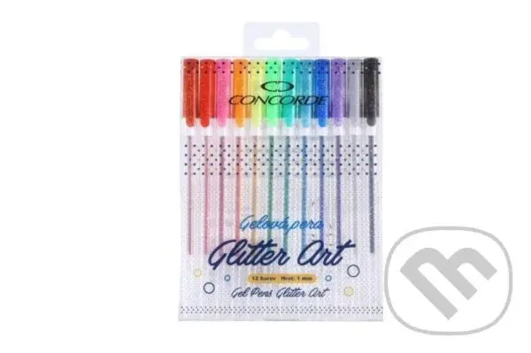 Concorde Gelová pera Glitter Art 1,0mm - sada 12 ks