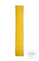 Kožená záložka se střapci Žlutá
