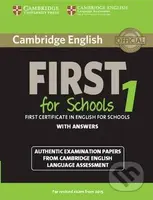 Cambridge English First 1 for Schools for Revised Exam from 2015 - kniha z kategorie Jazykové učebnice a slovníky