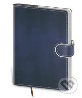 Zápisník Flip L linkovaný modro/bílý
