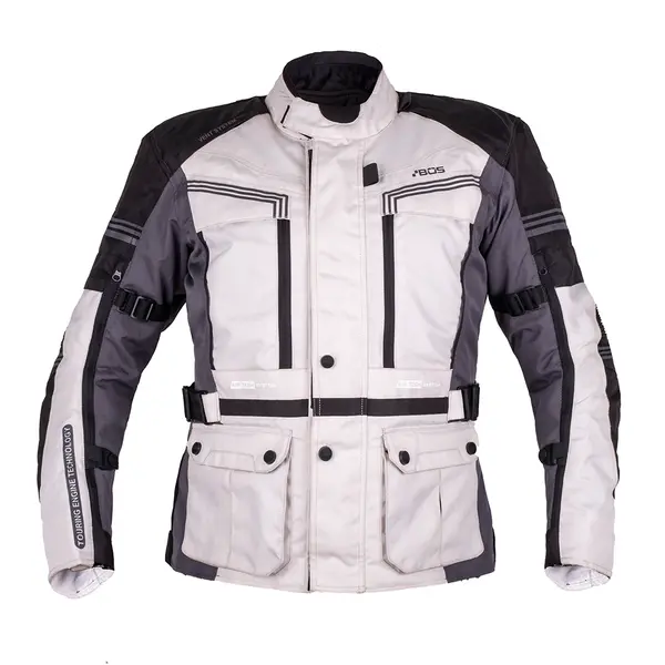 Pánská touringová moto bunda BOS Maximum Gray L