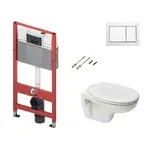 Cenovo zvýhodnený závesný WC set TECE do ľahkých stien / predstenová montáž + WC Ceramia S-Line Pro KMPLSIKOTS