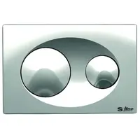 Ceramia S-Line ovládacie tlačidlo plast chróm lesk P40-0120