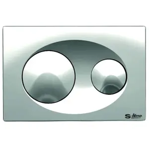 Ceramia S-Line ovládacie tlačidlo plast chróm lesk P40-0120