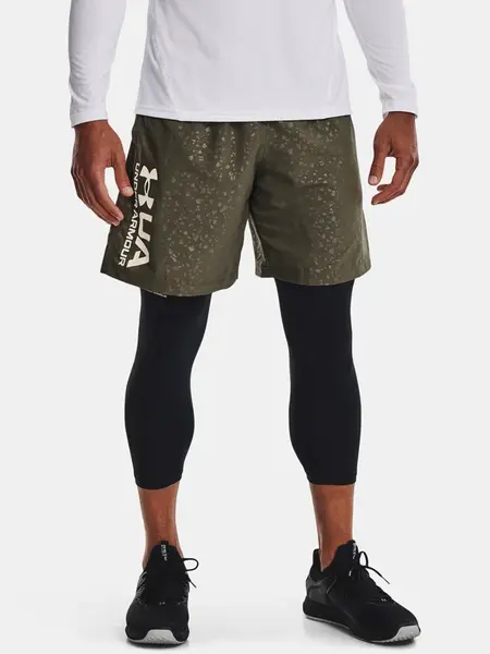 Under Armour Kraťasy UA Woven Emboss Shorts-GRN - Pánské