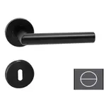 Kľučka Naturel Favorit-R, čierna, WC gombík FAVORITREBWC