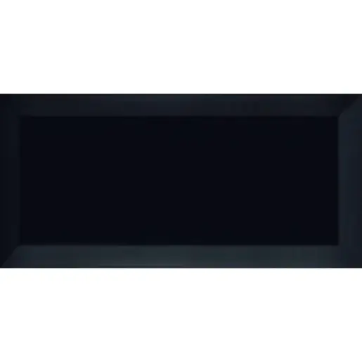 Obklad Ribesalbes Chic Colors negro bisiel 10x20 cm mat CHICC1943