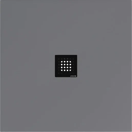 Polysan Flexia sprchová vanička štvorcová 90x90 cm liaty mramor šedá 71546.31