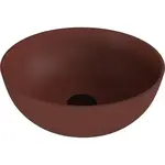 Umývadlo na dosku Polysan Banera 39x39 cm hnědá mat bez prepadu 14337.71