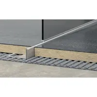 Lišta ľavá Havos kartáčovaný, nerez, dĺžka 120 cm, výška hrany 12 mm, SPNRZK12120L