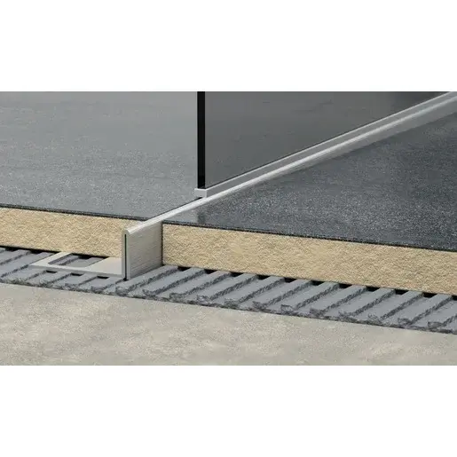 Lišta ľavá Havos kartáčovaný, nerez, dĺžka 120 cm, výška hrany 12 mm, SPNRZK12120L