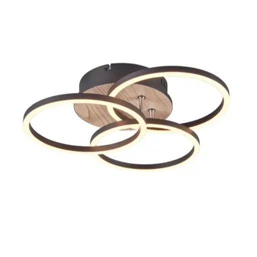 LED stropné osvetlenie Reality Circle drevodekor R62823135