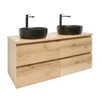 Kúpeľňová skrinka s umývadlom SAT B-Way 119x50x45 cm dub mat BWAY2120OAKDU2BB