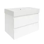 Kúpeľňová skrinka s umývadlom SAT B-Way 79x50x45 cm biely lesk BWAY280WU2BI