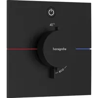 Hansgrohe ShowerSelect Comfort E sprchová batéria bez podomietkového telesa matná čierna 15571670