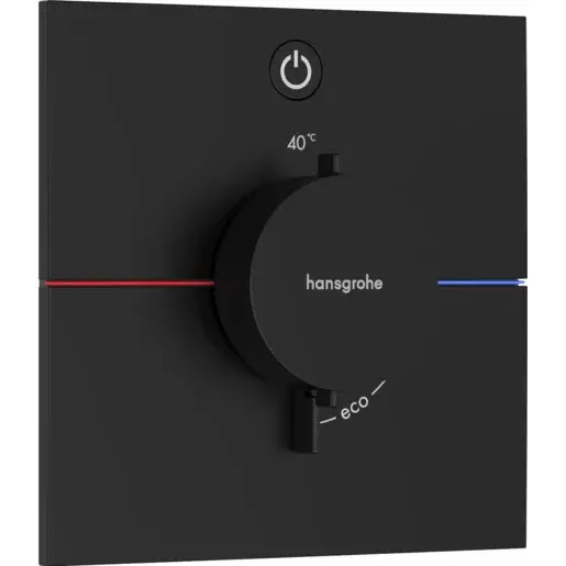 Hansgrohe ShowerSelect Comfort E sprchová batéria bez podomietkového telesa matná čierna 15571670