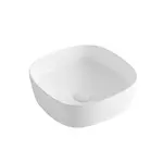 Umývadlo na dosku SAT Project 37x37 cm bez otvoru na batériu SATUMPRO3737SR