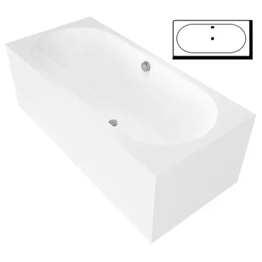 Polysan ASTRA BL MONOLITH obdĺžniková vaňa 160x70 cm akrylát ľavá 32611ML