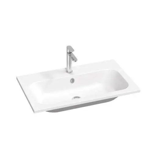 Ravak Chrome Slim umývadlo 80x49 cm otvor pre batériu uprostred XJG01180001
