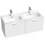 Ravak Chrome II kúpeľňová skrinka pod umývadlo 120x47x49 cm biely lesk X000001779