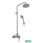 RAV SLEZÁK Nil sprchový systém metal grey lesk nl282.5/7-61mgl NL282.57MGL