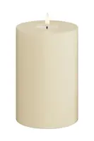 Led sviečka Deluxe Homeart Cream Bloklys 10 x 15 cm