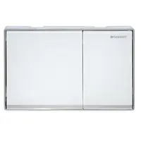 Geberit Omega60 ovládacie tlačidlo sklo biele 115.081.SI.1
