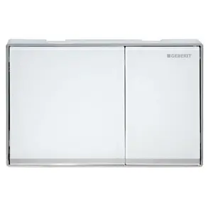 Geberit Omega60 ovládacie tlačidlo sklo biele 115.081.SI.1