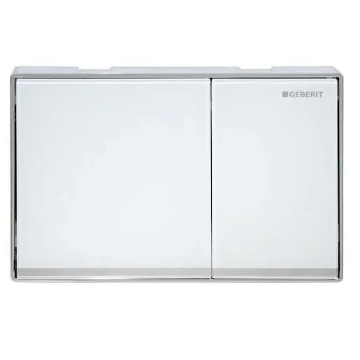 Geberit Omega60 ovládacie tlačidlo sklo biele 115.081.SI.1