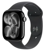 APPLE Watch 11 GPS + Cellular 46mm Klavírno čierny hliník s čiernym športovým remienkom - S/M