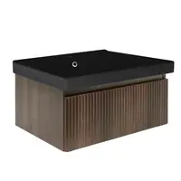 Kúpeľňová skrinka s umývadlom SAT Evolution 78x30x45 cm orech mat SATEVO80NAU1MB