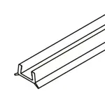 Náhradný diel spodný profil SAT TEX BB čierna NDSATTEXQBBC20100