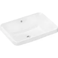 Hansgrohe Xuniva Q zápustné umývadlo 55x40 cm bez otvoru pre batériu, s prepadom 60158450