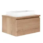 Kúpeľňová skrinka s umývadlom a krycou doskou Naturel Savona 98x43x44,8 cm dub halifax mat SAVONA100DHDU