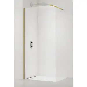 Sprchová zástena Walk-in 150 cm SAT zlatá lesk SATBWI150PRZ