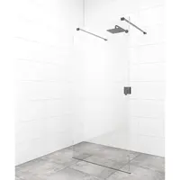Sprchová zástena Walk-in 120 cm SAT vo farbe profilu čierna SATBWI120ZAVC