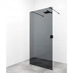 Sprchová zástena Walk-in 120 cm SAT vo farbe profilu čierna SATBWI120KSZAVC