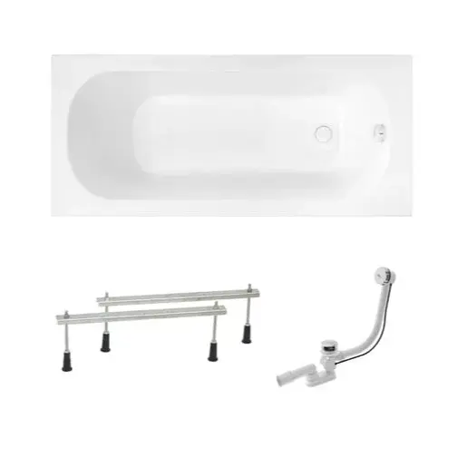 Obdĺžniková vaňa SAT Mika 180x80 cm akrylát ľavá aj pravá SATMIKA1800AN