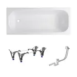 Obdĺžniková vaňa SAT Vivien 170x75 cm smaltovaná oceľ ľavá aj pravá SATVIVI17075APN