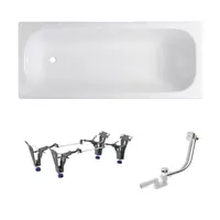 Obdĺžniková vaňa SAT Vivien 170x75 cm smaltovaná oceľ ľavá aj pravá SATVIVI17075APN