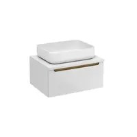 Kúpeľňová skrinka pod umývadlo Naturel Stilla 60x30x45 cm biela STILLAD06007DBI