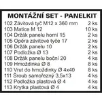 Ravak Sabina panelkit 90 b2e000000n PANELKITSAB