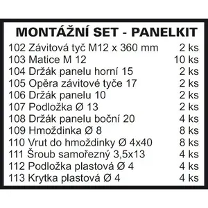 Ravak Sabina panelkit 90 b2e000000n PANELKITSAB