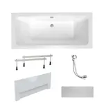 Obdĺžniková vaňa Laguna Nora Plus 160x75 cm akrylát ľavá aj pravá SIKONO1600ANP